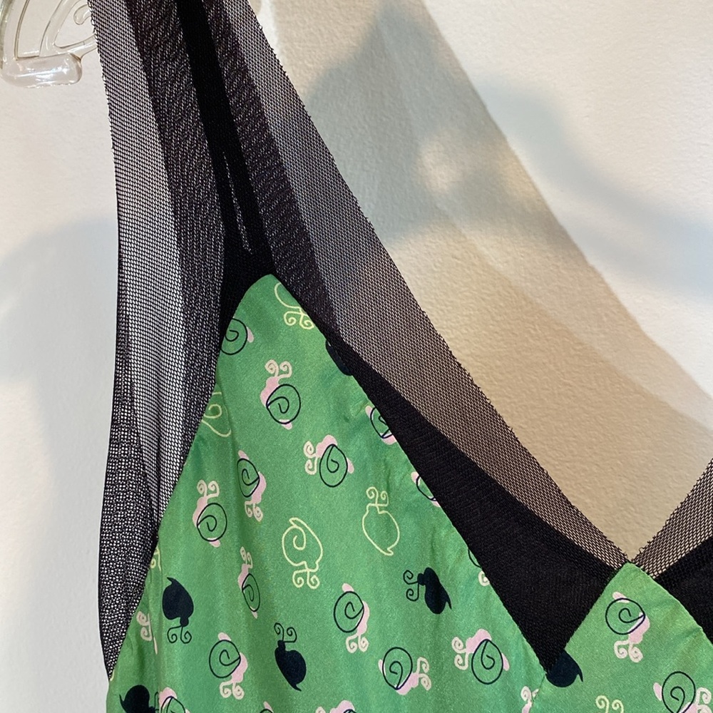 Vintage Hype Green Silk Dress - Picture 5 of 11